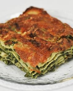 Лазанья со шпинатом