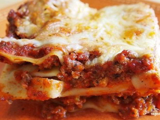 Рецепт лазаний со свининой