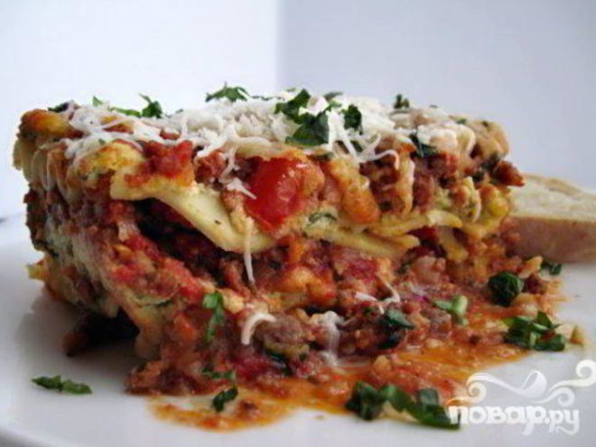 Рецепт лазаний три сыра