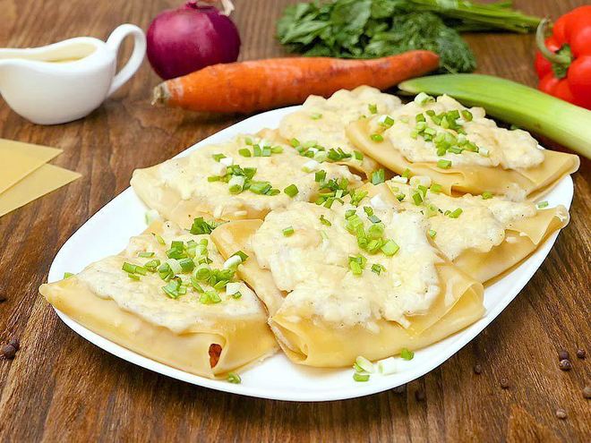 Рецепт лазаний в конвертиках