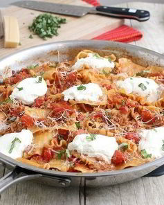 Лазанья в сковороде