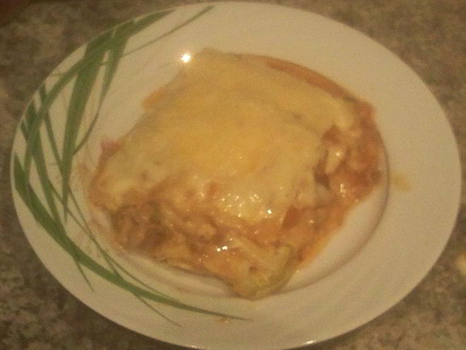 Рецепт мясной лазанья с кабачками