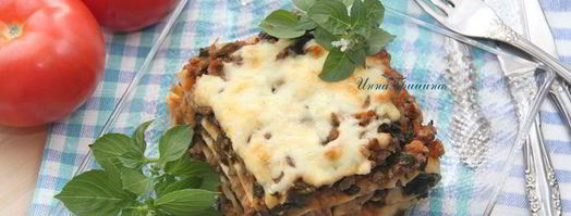 мясная лазанья со шпинатом. Шаг 12