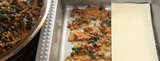 мясная лазанья со шпинатом. Шаг 7
