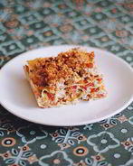 Овощная лазанья с брокколи и цветной капустой