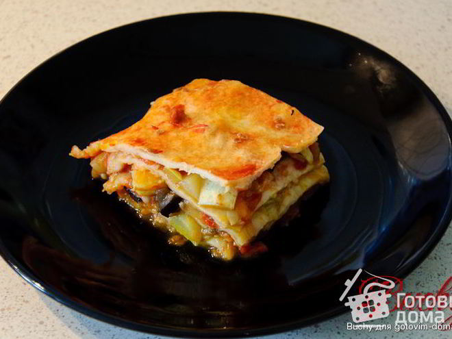 Рецепт овощной лазанья