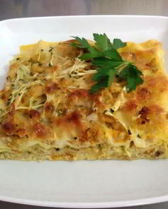 Рыбная лазанья с рыбой pescatore