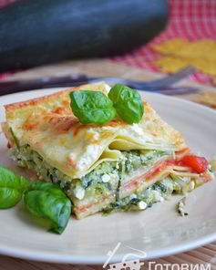 Сливочная лазанья с кабачком