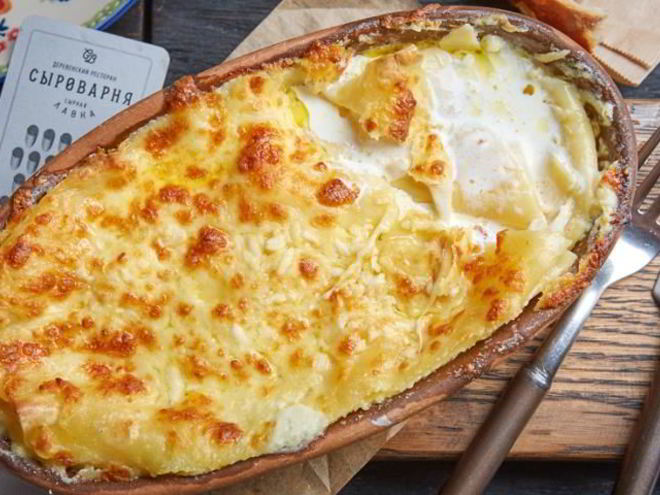 Рецепт сырной лазанья