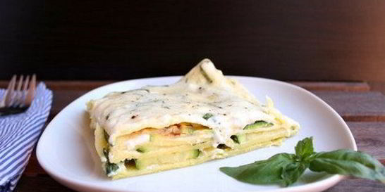 Вегетарианская лазанья с цуккини и сыром