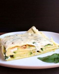 Вегетарианская лазанья с цуккини и сыром