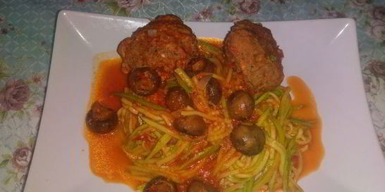 Диетическая Паста из цукини