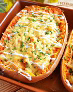 Фаршированная тыква-спагетти курицей