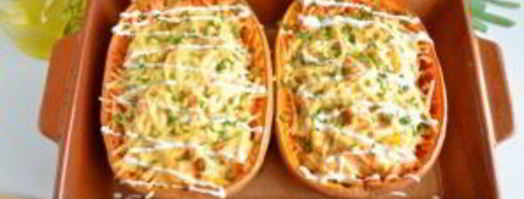 фаршированная тыква-спагетти курицей. Шаг 8