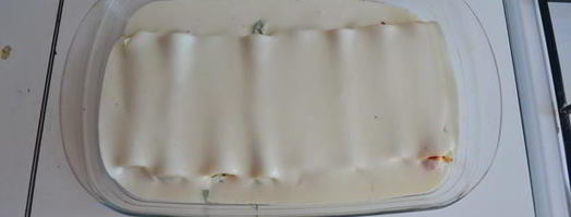 каннеллоне под соусом бешамель. Шаг 10