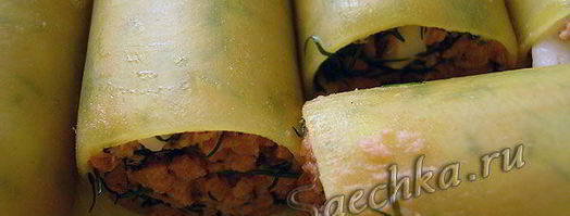 каннеллони с рыбой и зеленью. Шаг 4