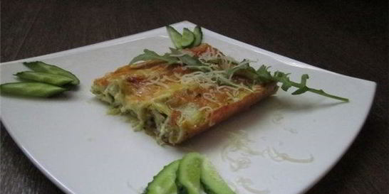 Каннеллони с творогом и сыром