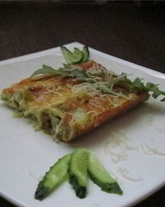 Каннеллони с творогом и сыром