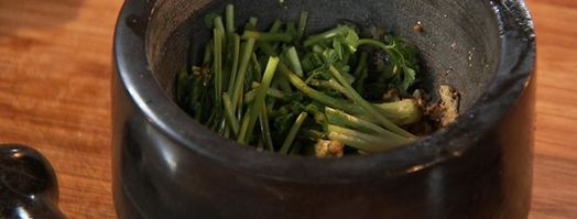 кунг оп вун сен — запеченная с креветками лапша. Шаг 3