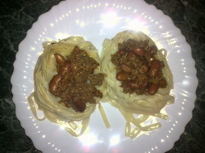 Рецепт макарон гнезда с начинкой