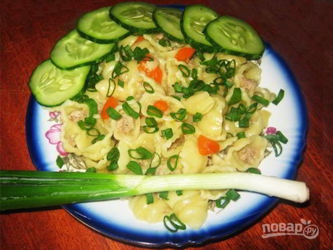 Рецепт макарон по-флотски в мультиварке мулинекс