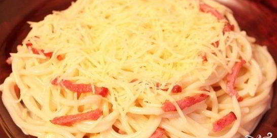Макароны под соусом карбонара