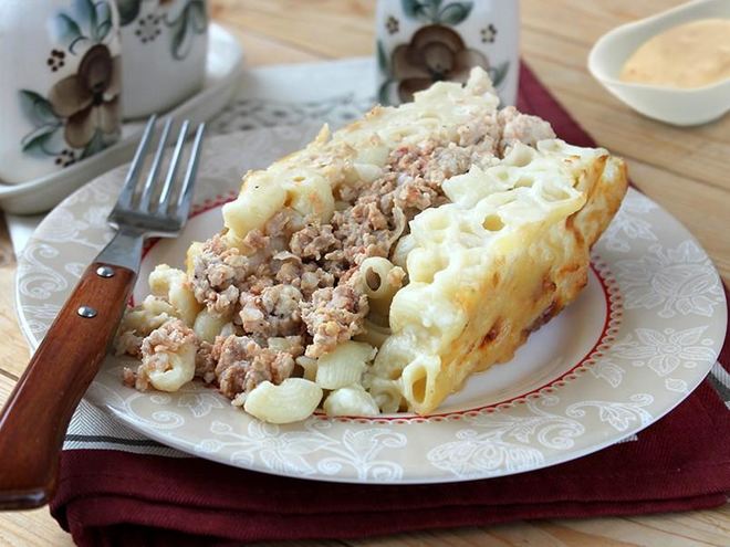 Рецепт макарон рожки с фаршем в духовке