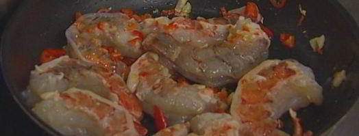 макароны с креветками и руколой. Шаг 5