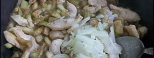 макароны с курицей и баклажанами. Шаг 7