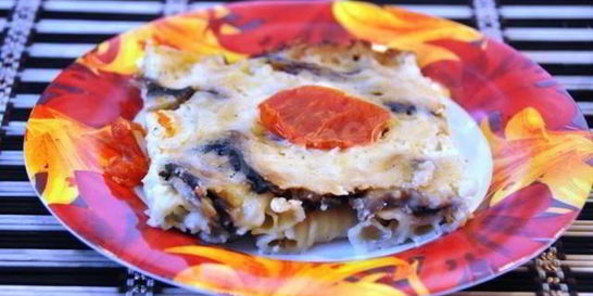 Макароны с мускатным орехом и сыром