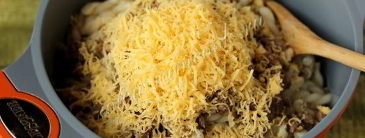 макароны с мясным фаршем и сыром. Шаг 6