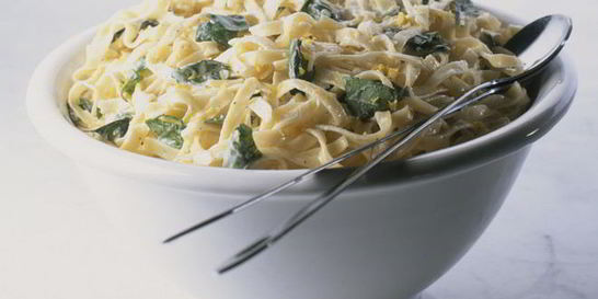 Макароны с творогом