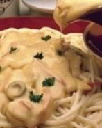 Паста феттучини в сливочно-томатном соусе