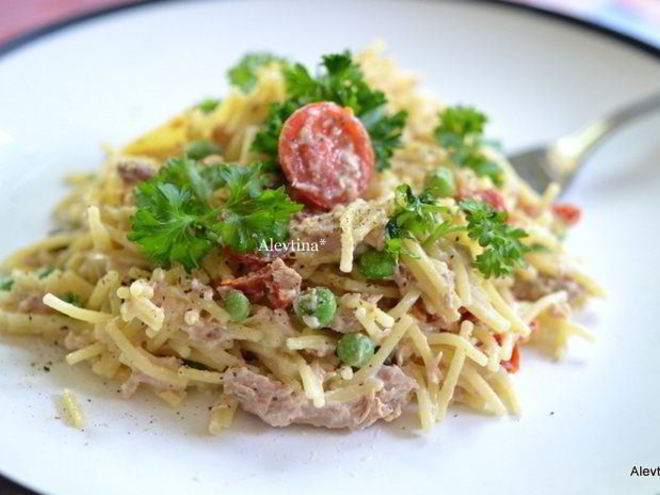 Рецепт пасты и тунец