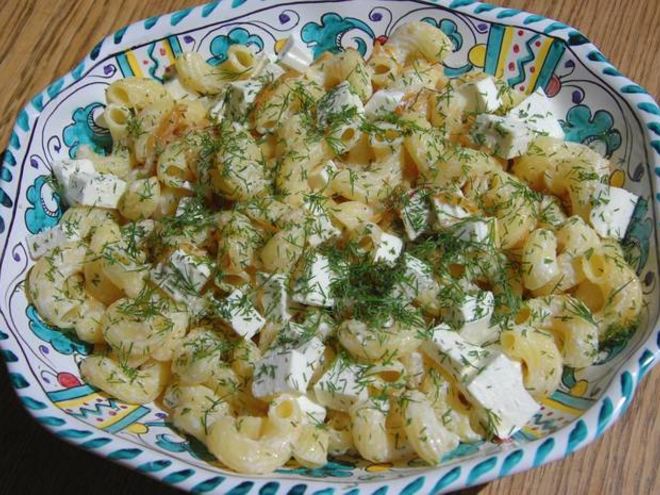 Рецепт пасты по-турецки с фетой и кефиром