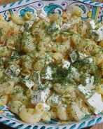 Паста по-турецки с фетой и кефиром