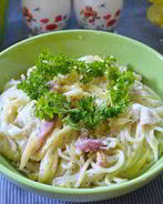 Паста под соусом Карбонара