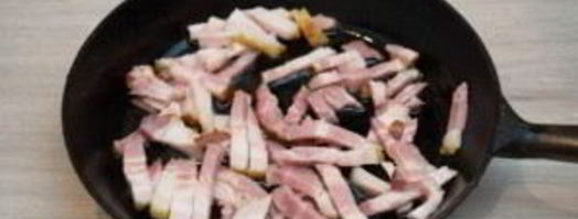 паста под соусом карбонара. Шаг 2