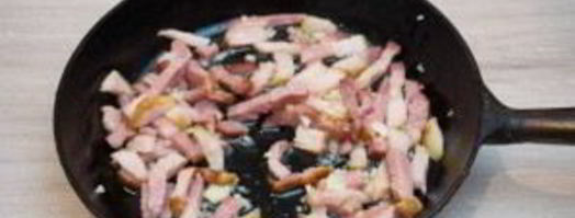 паста под соусом карбонара. Шаг 3