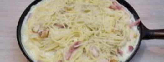 паста под соусом карбонара. Шаг 6