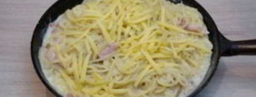 паста под соусом карбонара. Шаг 7