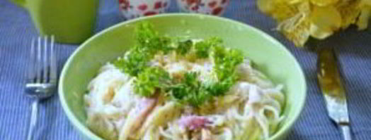 паста под соусом карбонара. Шаг 8