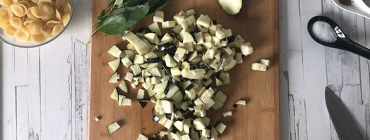 паста с баклажаном и томатами. Шаг 2