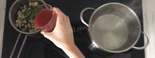 паста с баклажаном и томатами. Шаг 4