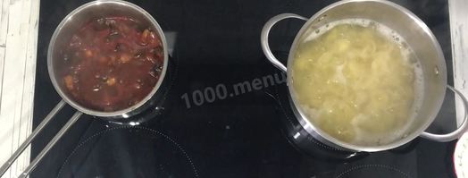 паста с баклажаном и томатами. Шаг 7