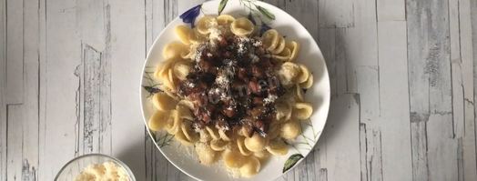 паста с баклажаном и томатами. Шаг 9