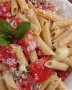 Паста с базиликом и сыром Бри