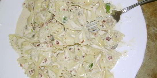 Паста с беконом и сливками