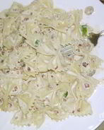 Паста с беконом и сливками