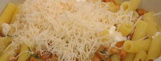 паста с грибами, рикоттой и базиликом. Шаг 7